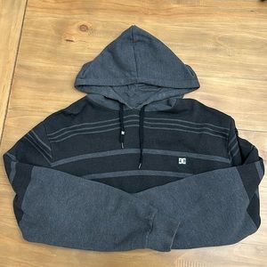 DC Striped Grey Hoodie Skater Brand
